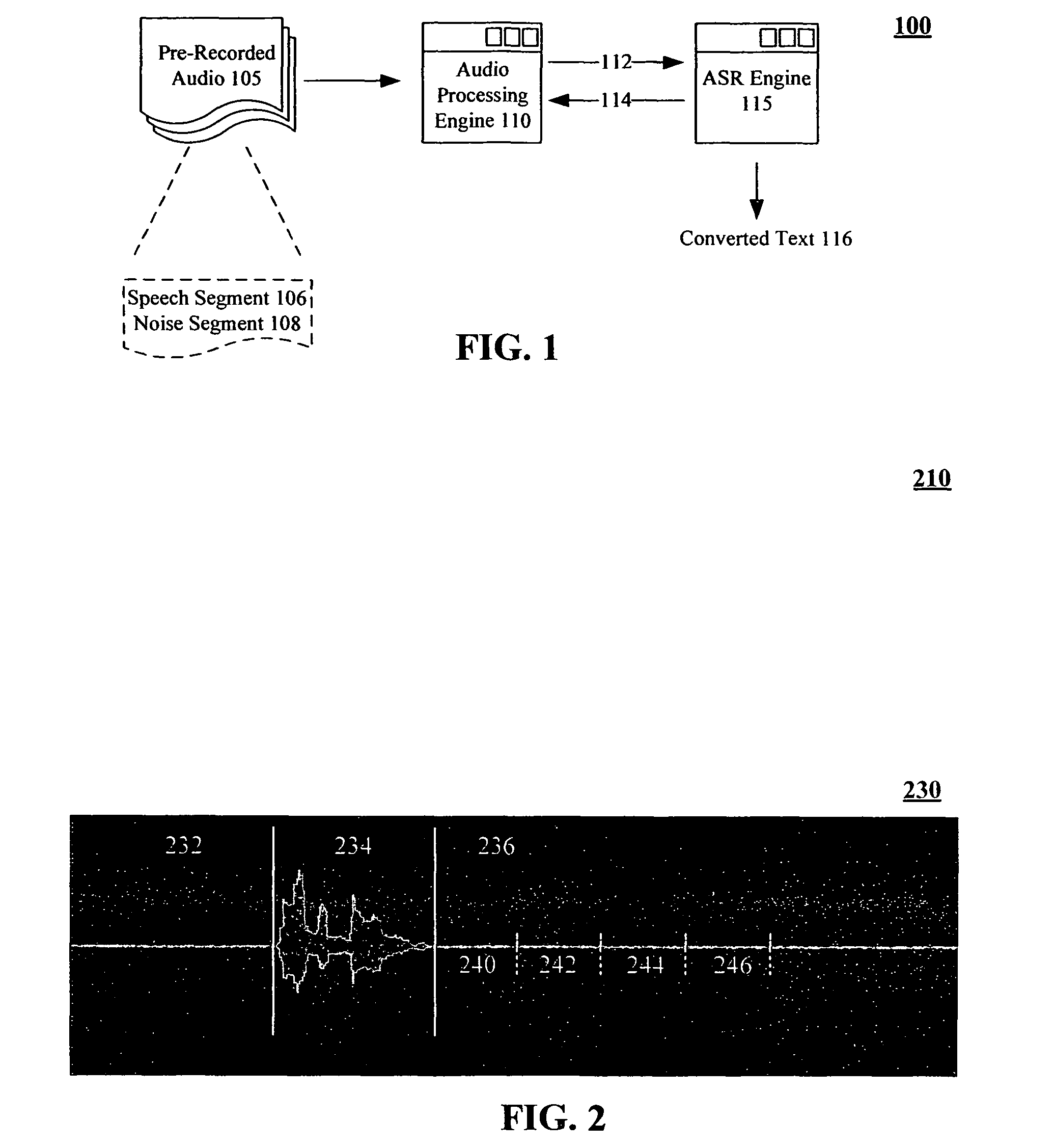 Noise playback enhancement of prerecorded audio for speech recognition operations