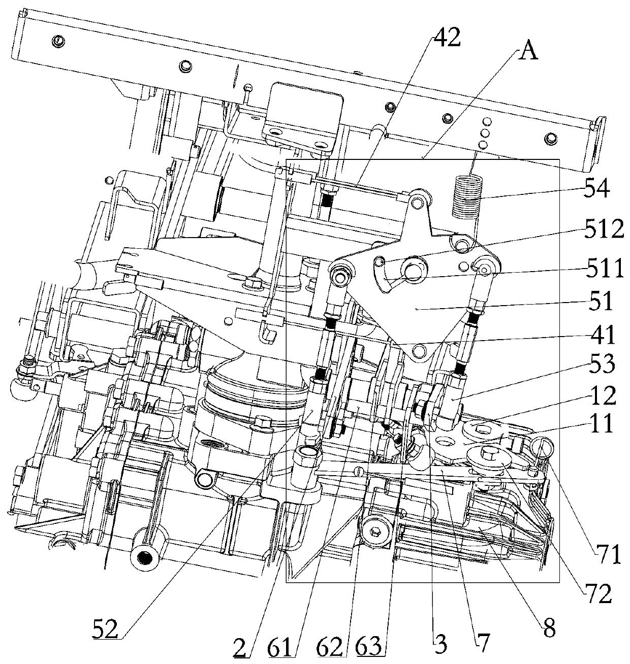 HST control mechanism and agricultural machinery