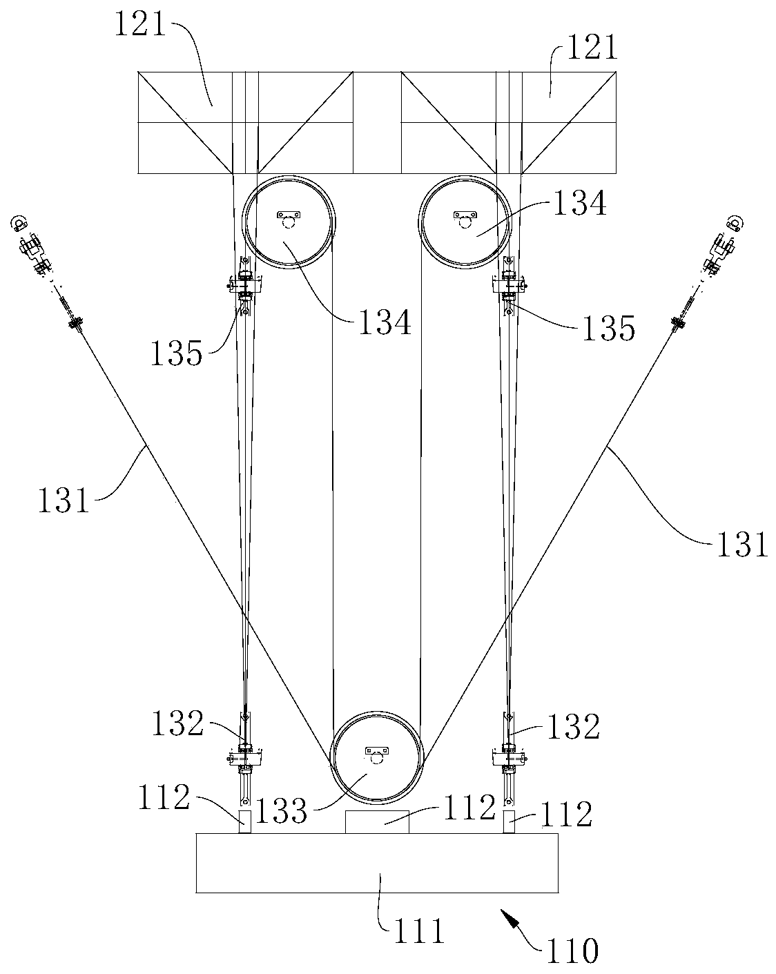 Anti-shaking device and crane