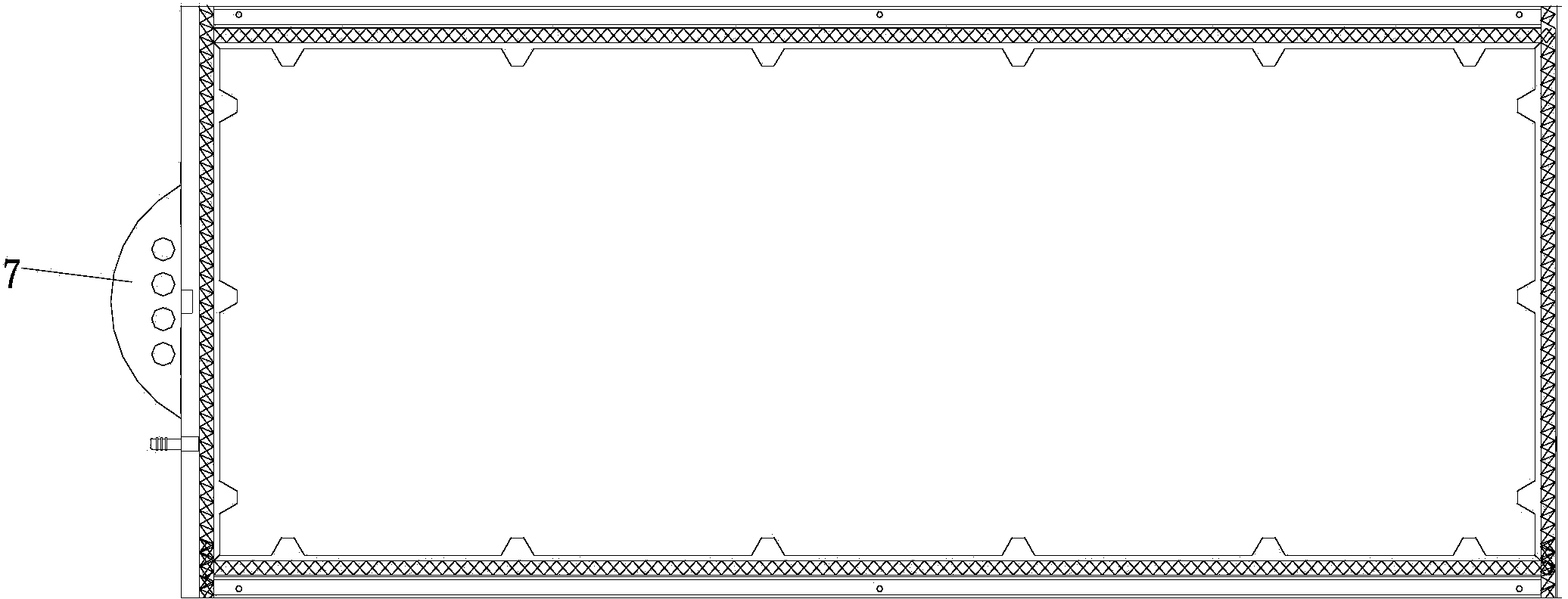 Split type flat membrane