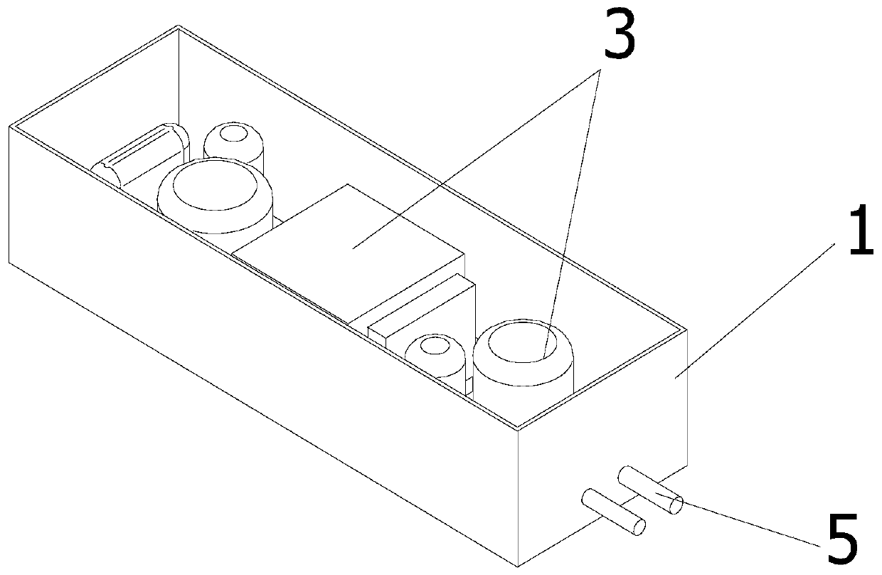 Light, waterproof and dampproof power structure and package method thereof