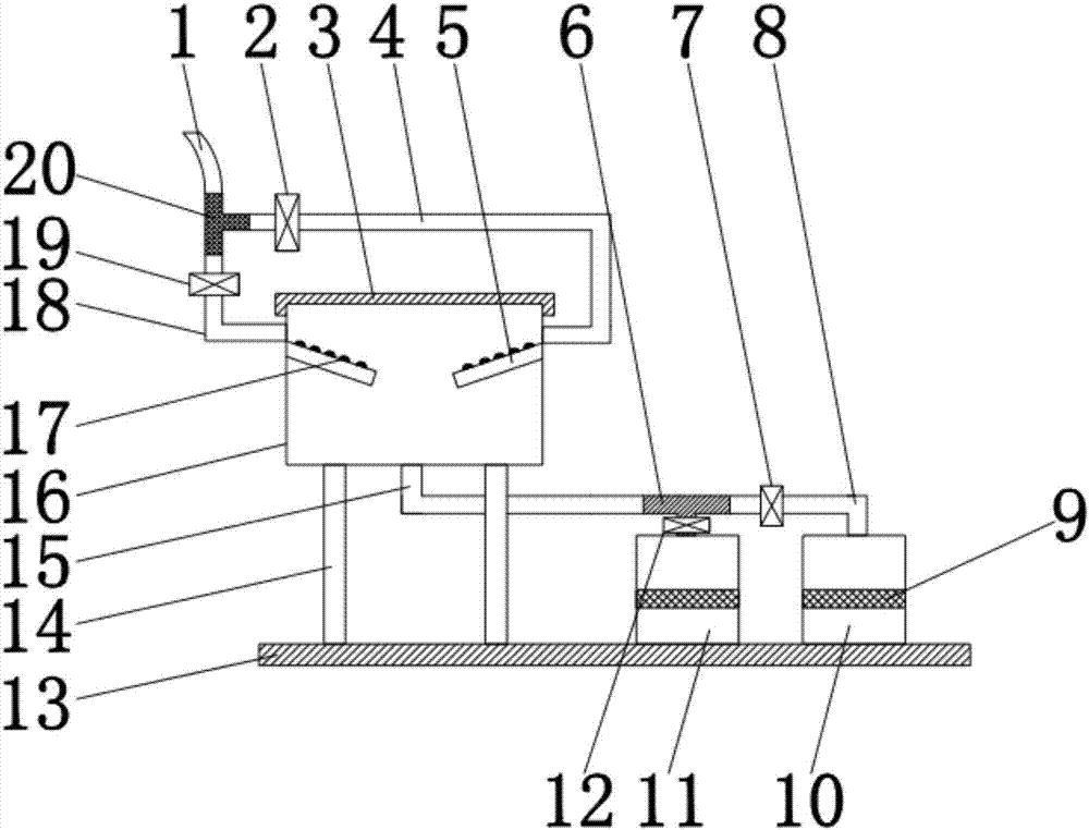 Mechanical processing cutting fluid filtering device with multiple metal filings