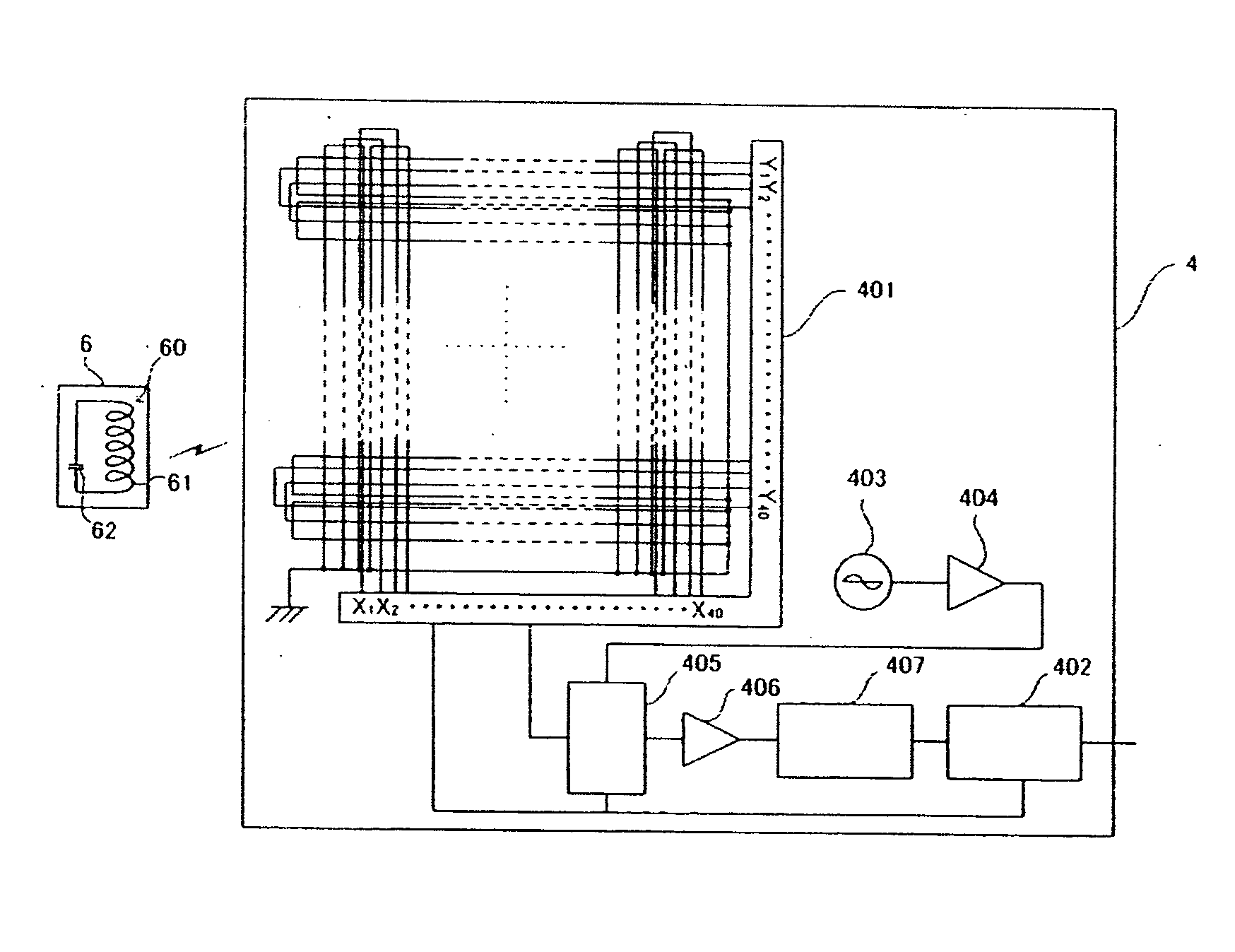 Input system, coordinate input device, and method