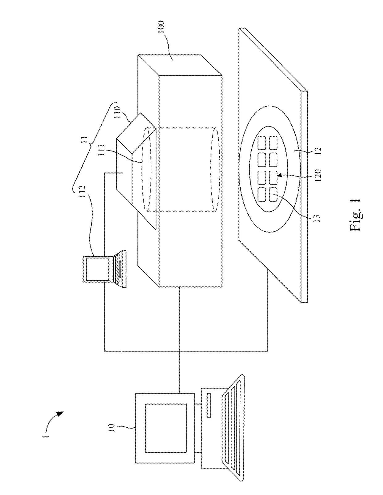 Brightness calibration method used in optical detection system with a plurality of diffusers