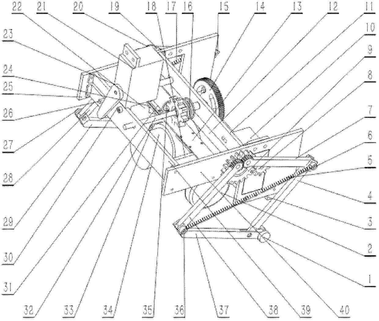 Wheel-legged detector for planet surface detection