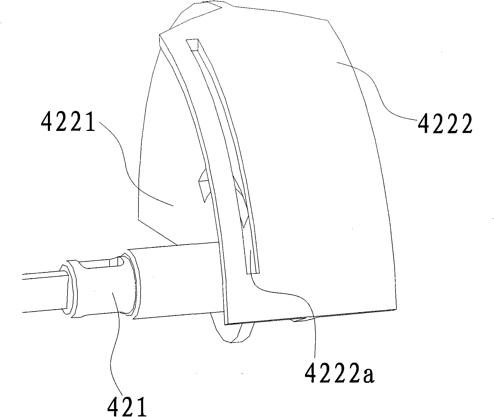 Air flue device and refrigerator with same