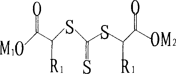 Polymers produced by using sulphur compounds in the form of transfer agents for controlled radical polymerisation of acrylic acid and the use thereof