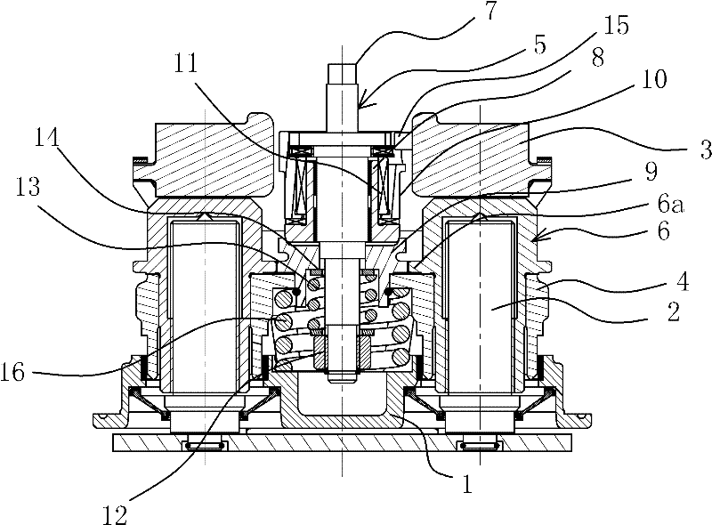 Clearance self-regulating mechanism in automobile air pressure disc brake