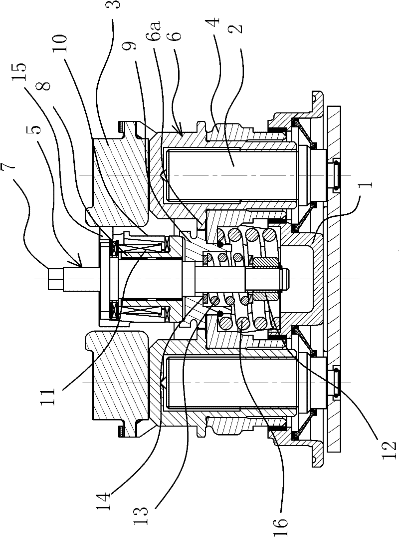 Clearance self-regulating mechanism in automobile air pressure disc brake