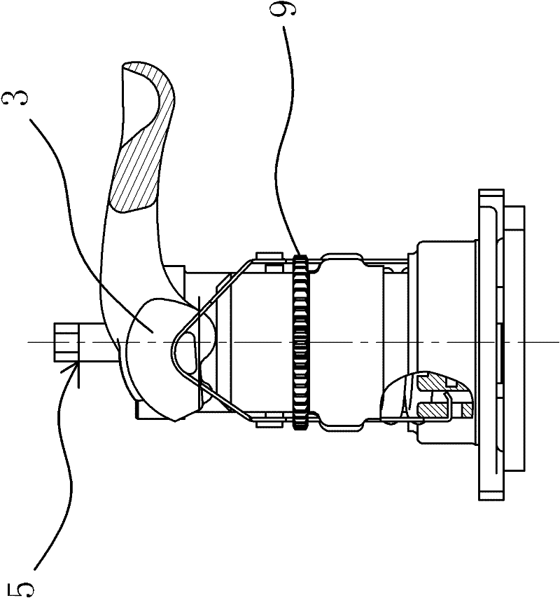 Clearance self-regulating mechanism in automobile air pressure disc brake