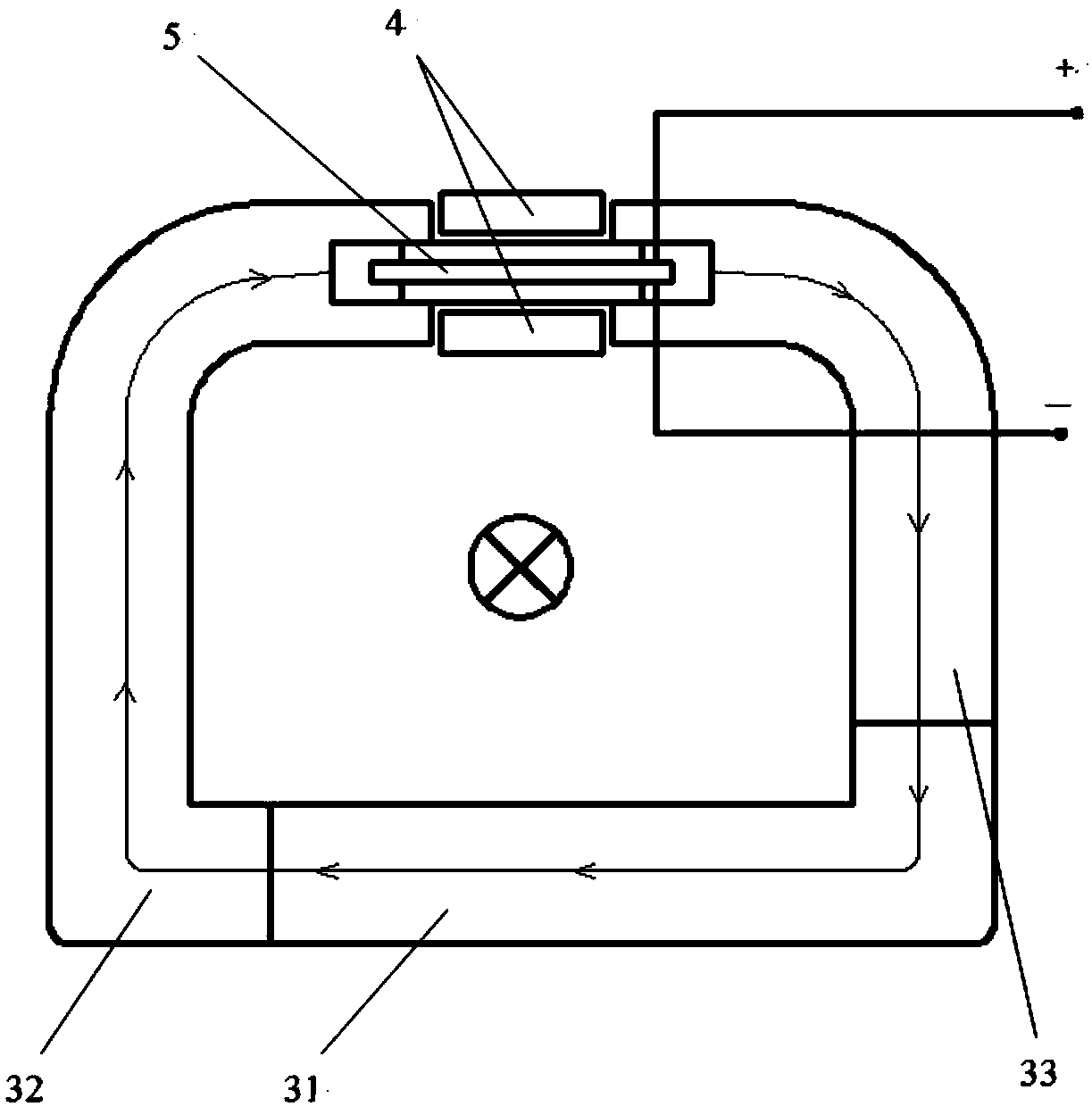 Handheld current sensor with magneto-electric composite material