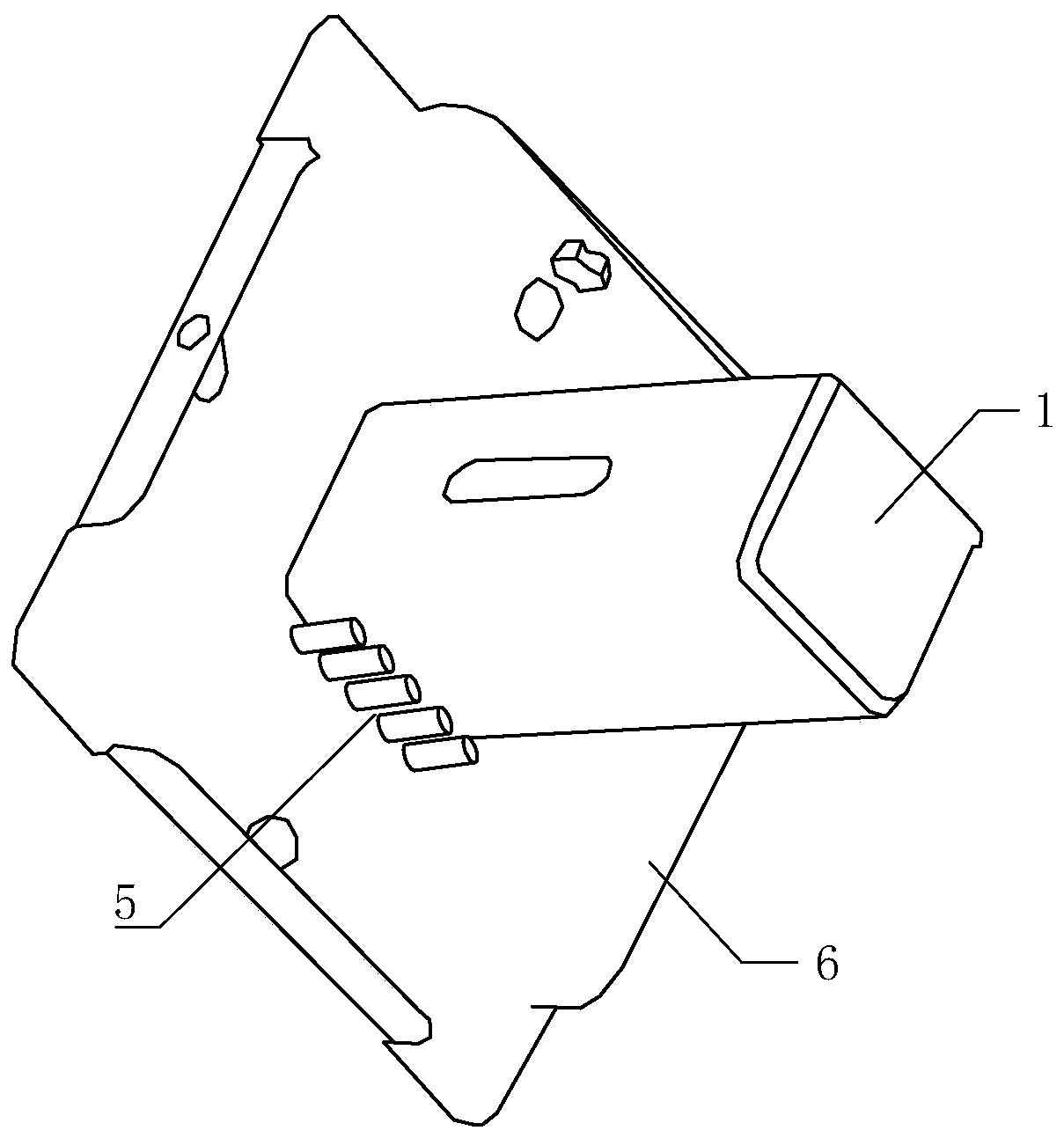 A kind of elevator calling device, elevator calling system and method of AGV trolley