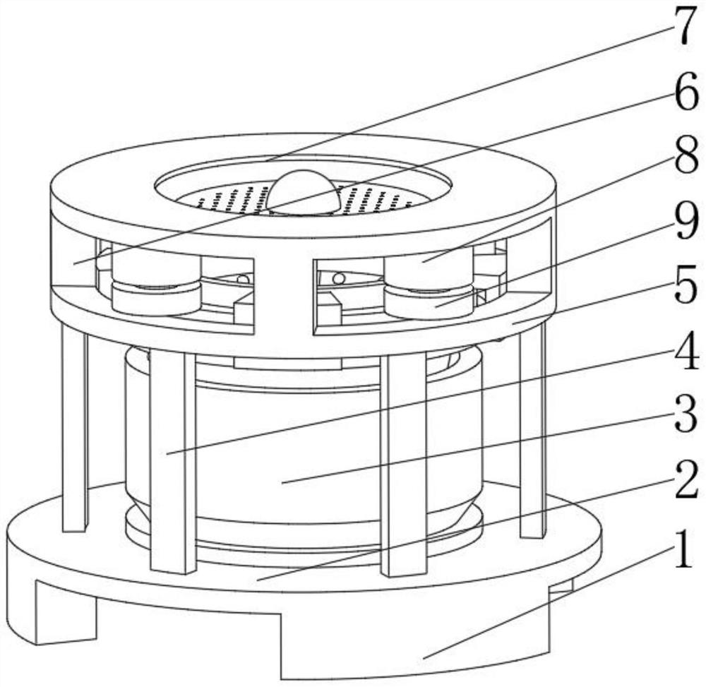 Preparation device and preparation method of glass fiber composite material for liquid hydrogen storage