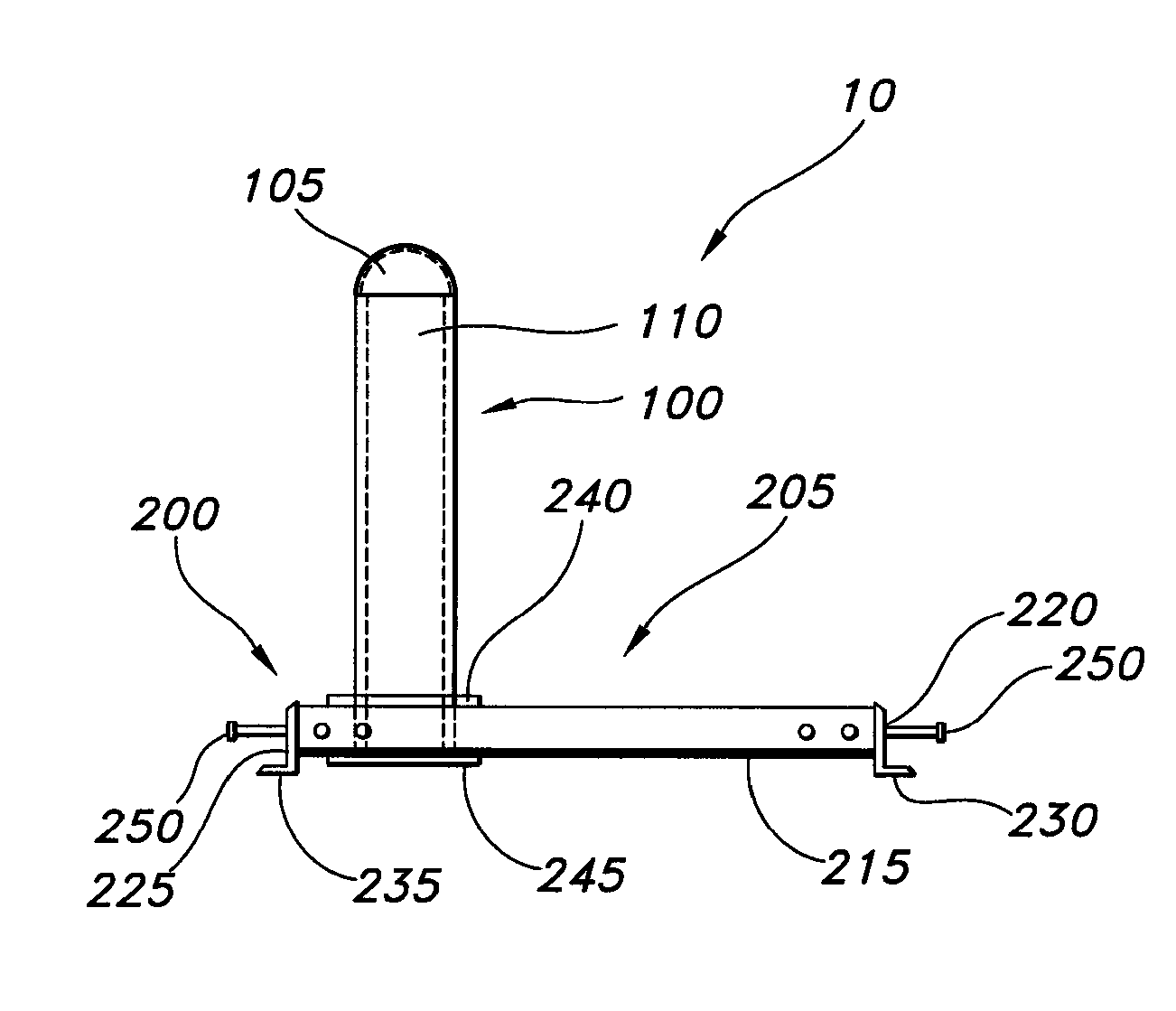 Shallow mounted fixed vehicle barrier device