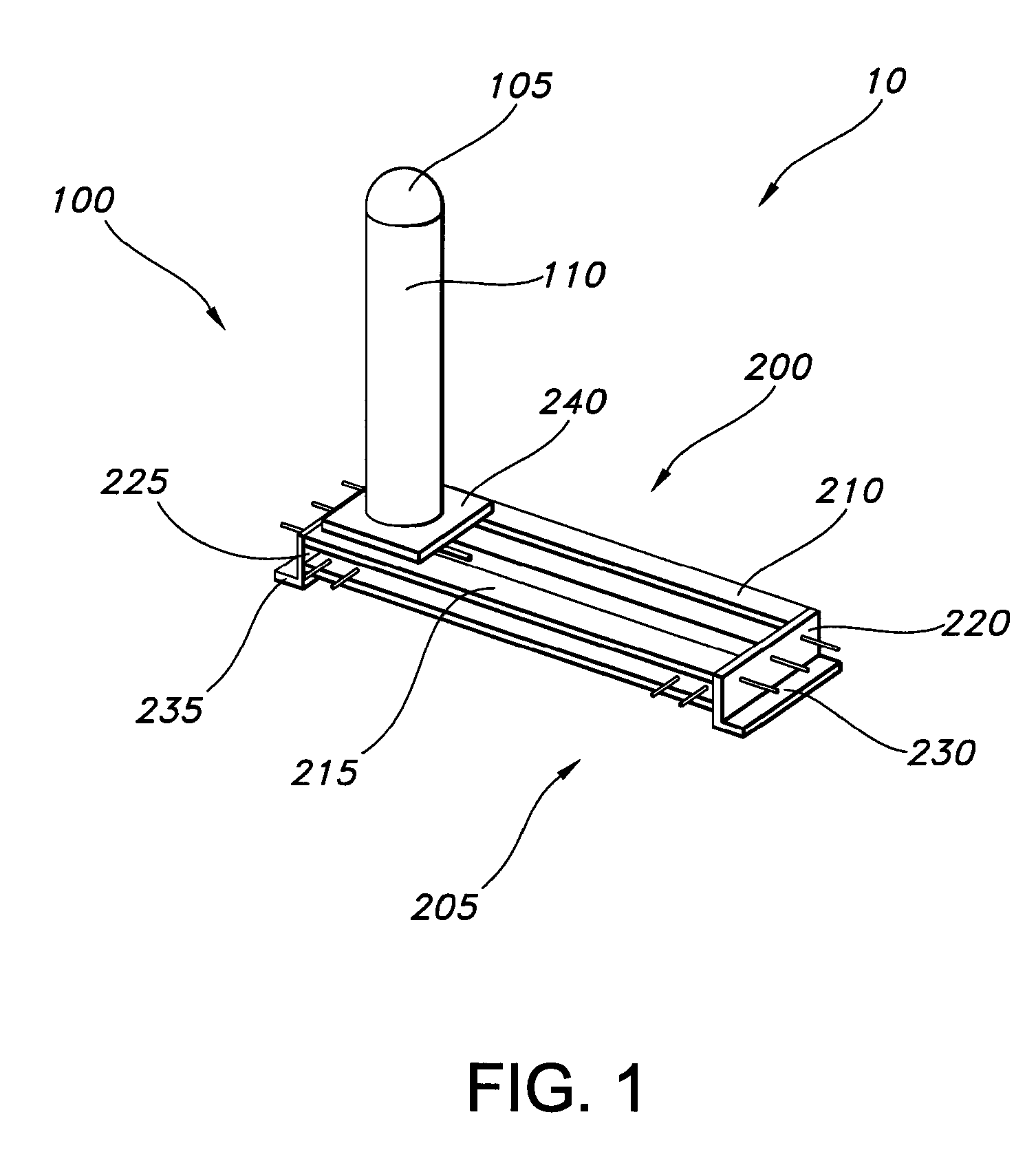 Shallow mounted fixed vehicle barrier device