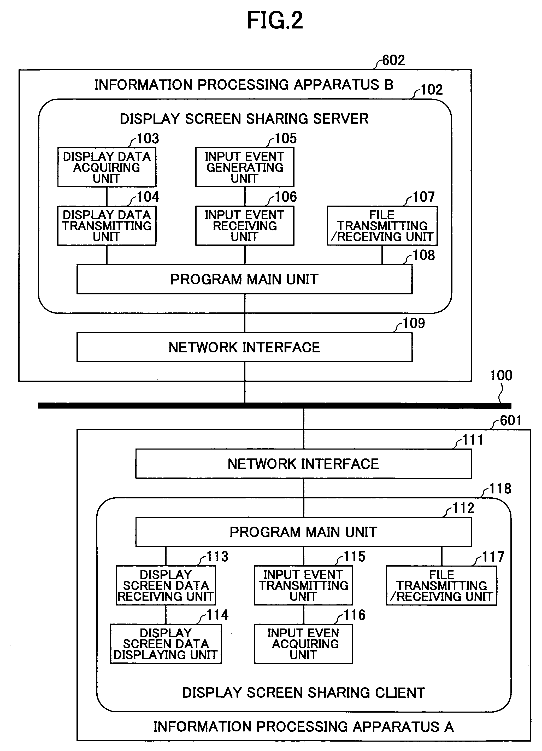 System and method for sharing display screen between information processing apparatuses