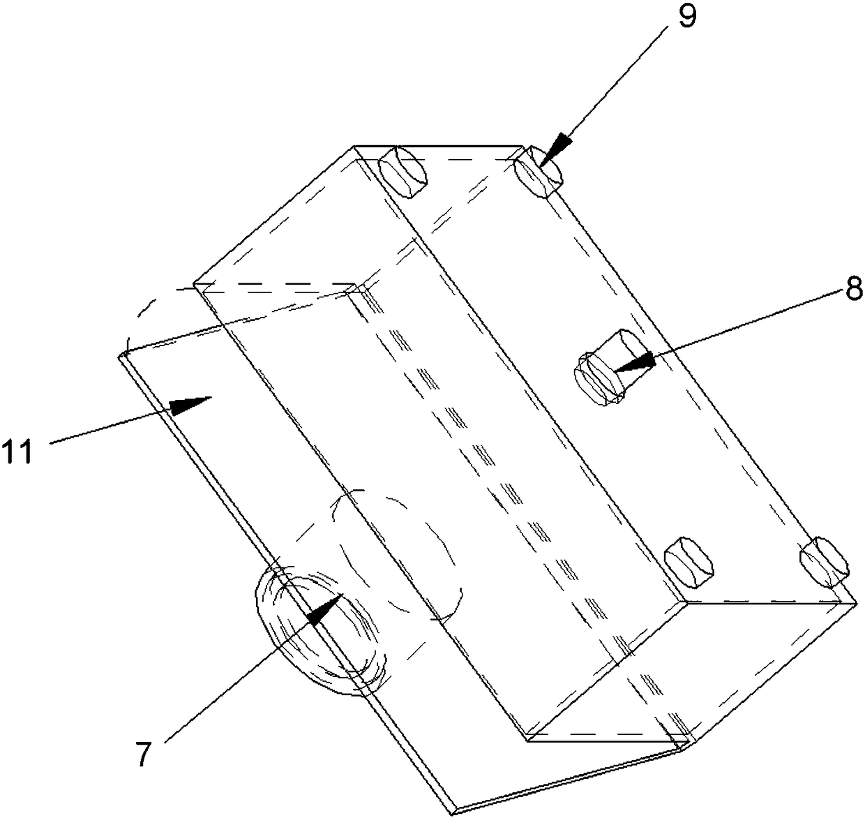 Sensor installation device with self-disconnection function and installation method thereof