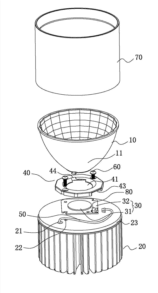 Plug-in type COB (chip on board)-LED light source module