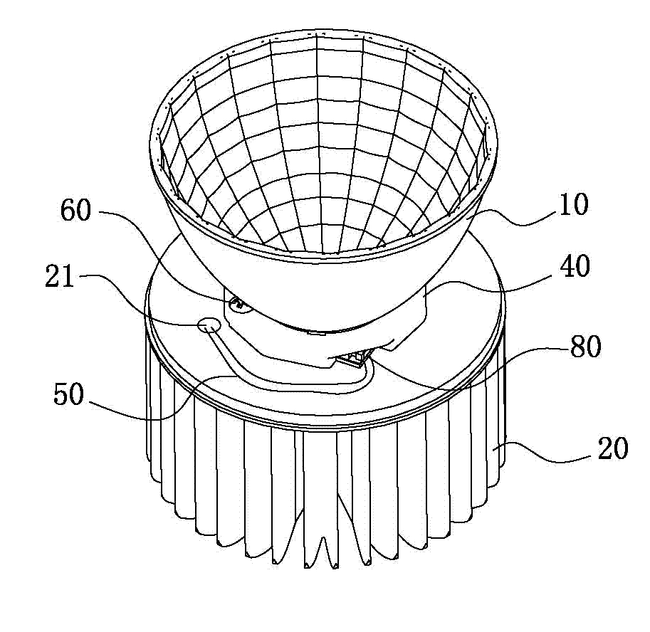 Plug-in type COB (chip on board)-LED light source module