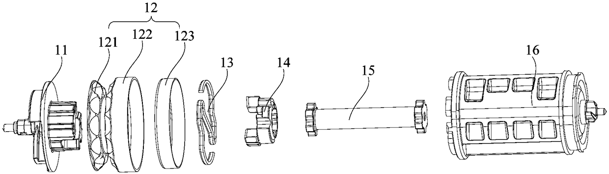 Novel pre-tightening and force-limiting type seat belt retractor