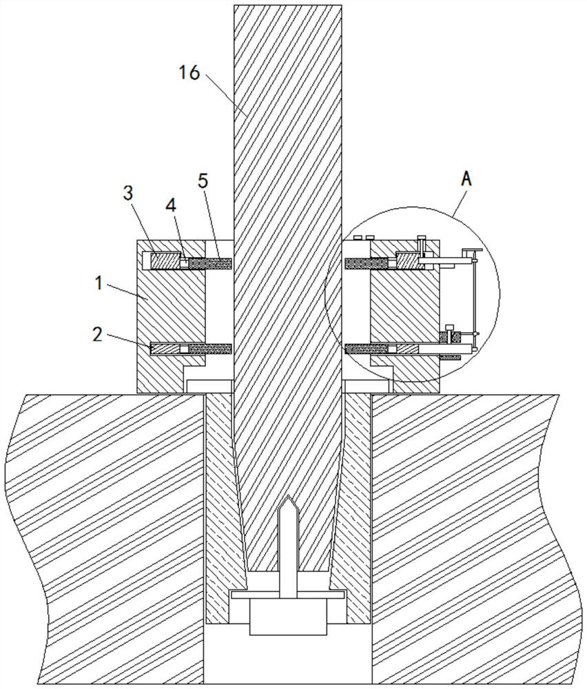 An auxiliary equipment for installing mold guide pillars that can detect verticality in real time