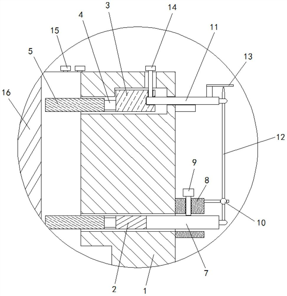 An auxiliary equipment for installing mold guide pillars that can detect verticality in real time