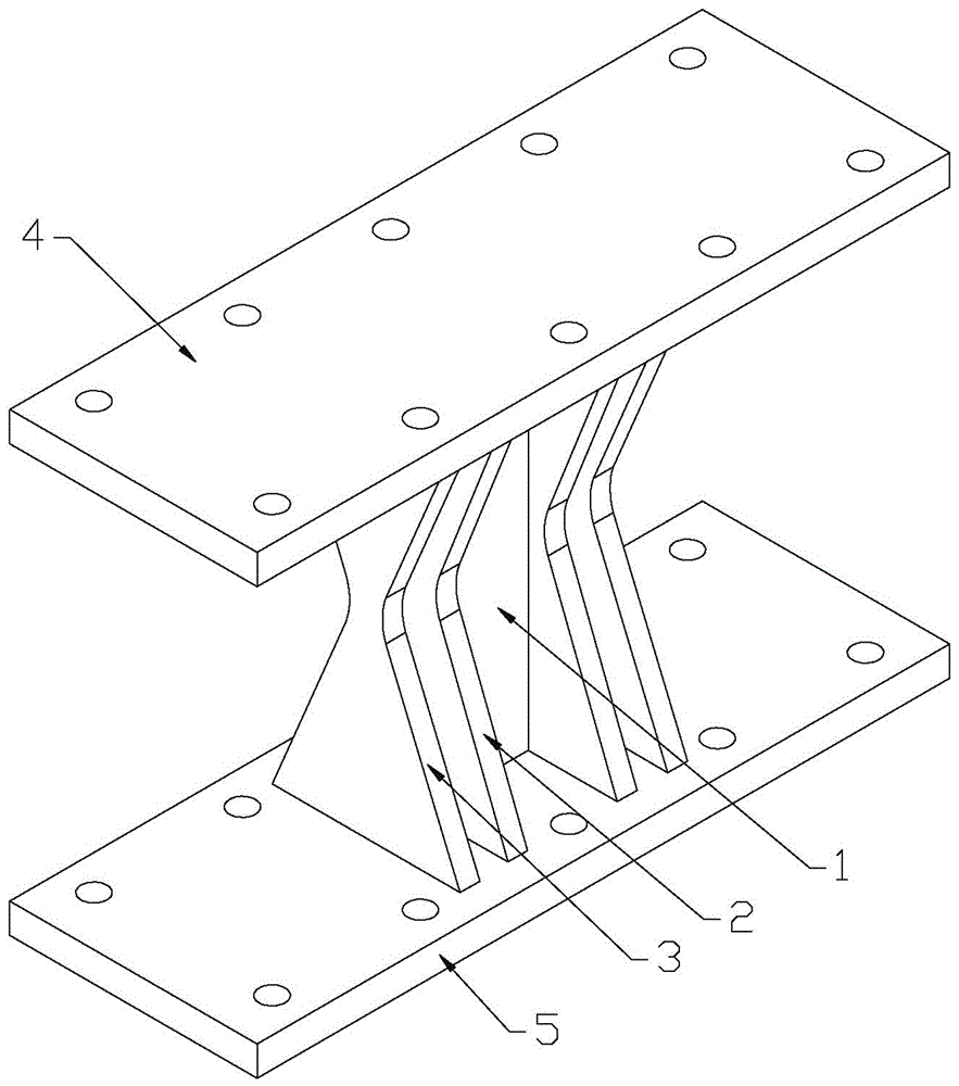 Combined and phased yield metal damper