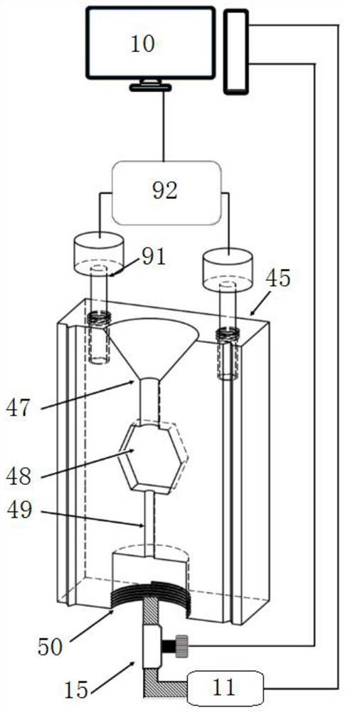 Metal material rapid forming method and device based on free falling body