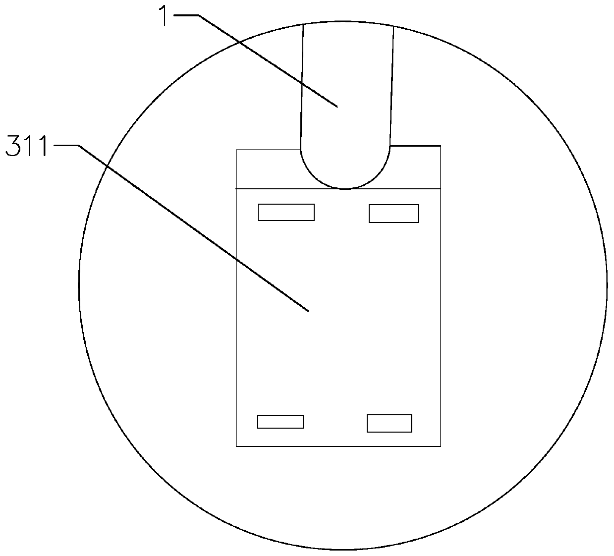 Fixed safety belt suspension device for maintenance of substation power equipment