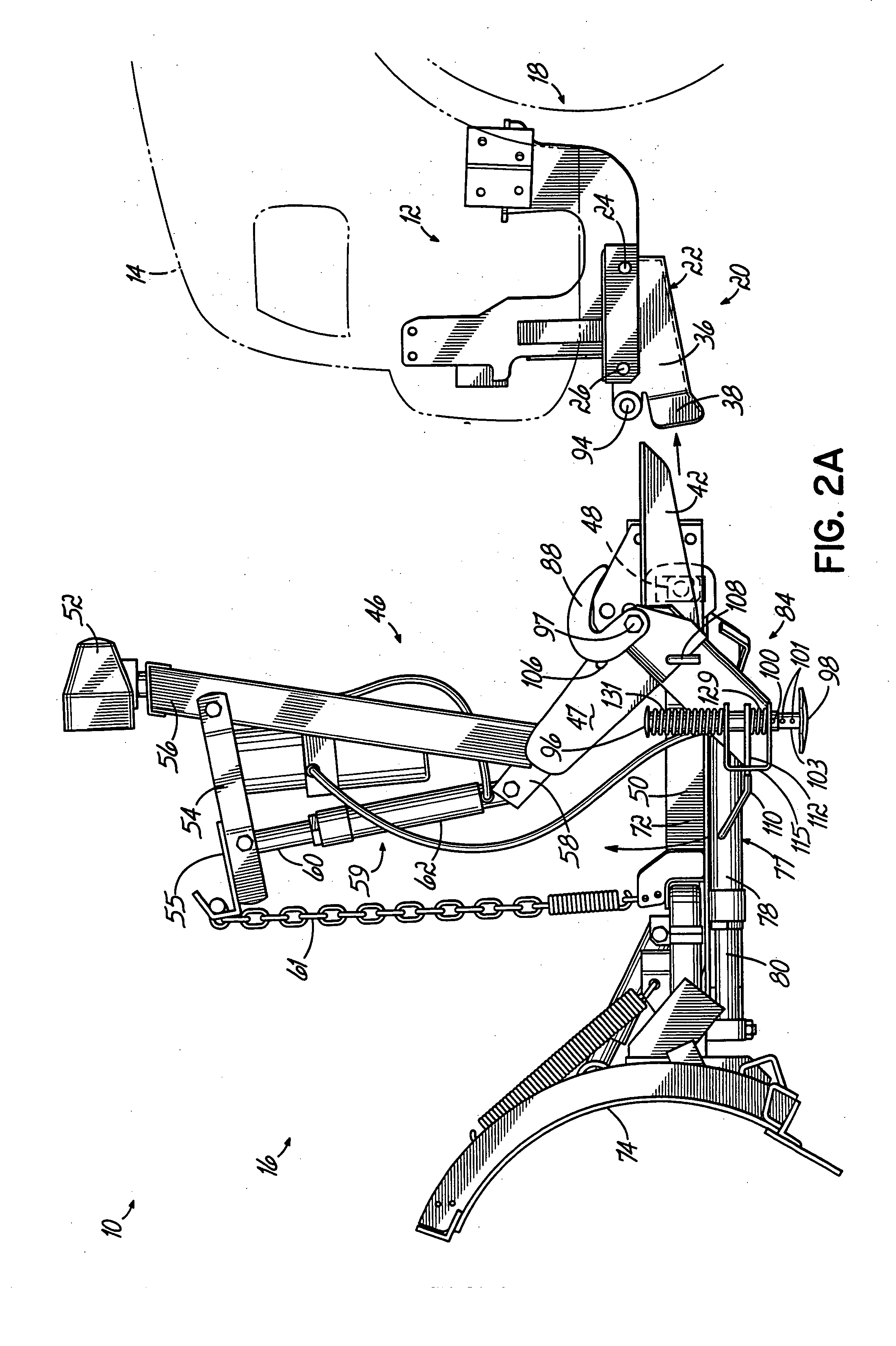 Snowplow mounting assembly