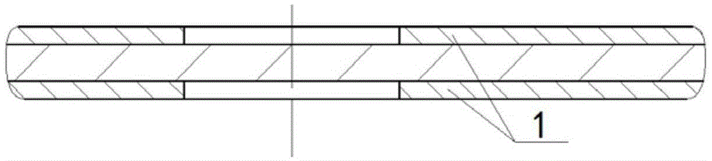 Metal plate two-way stretching large-deformation thickened test piece