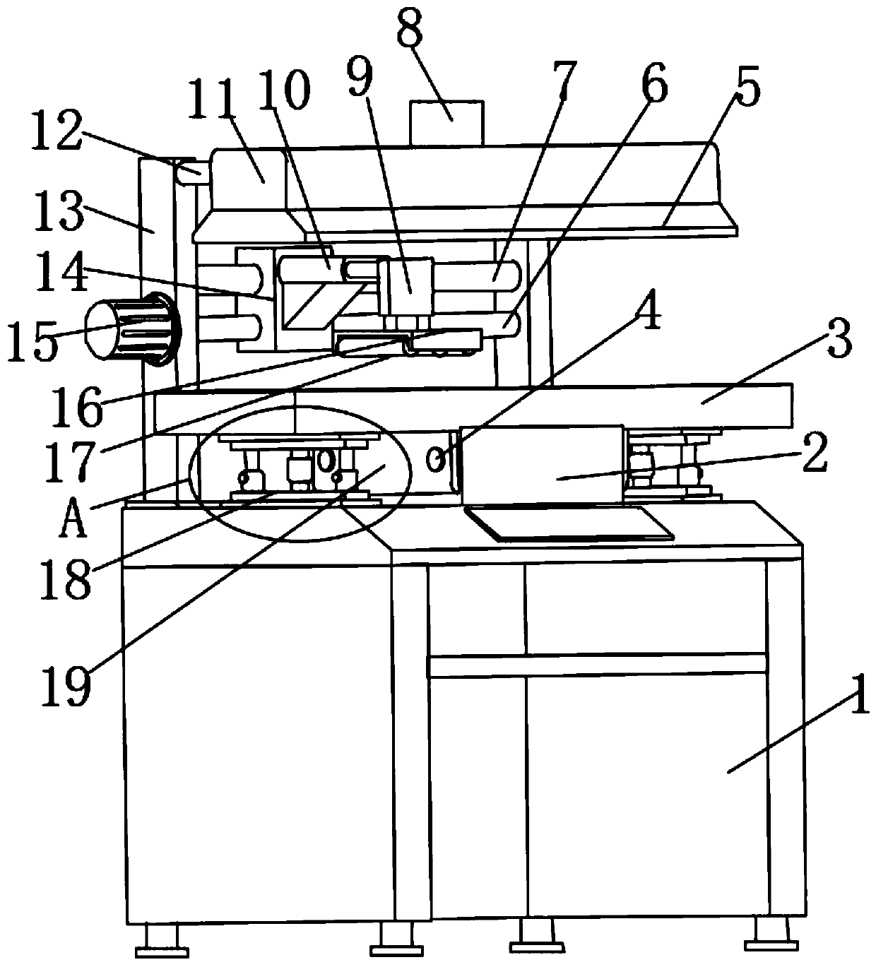 Movable working rack used for solder paste printing machine