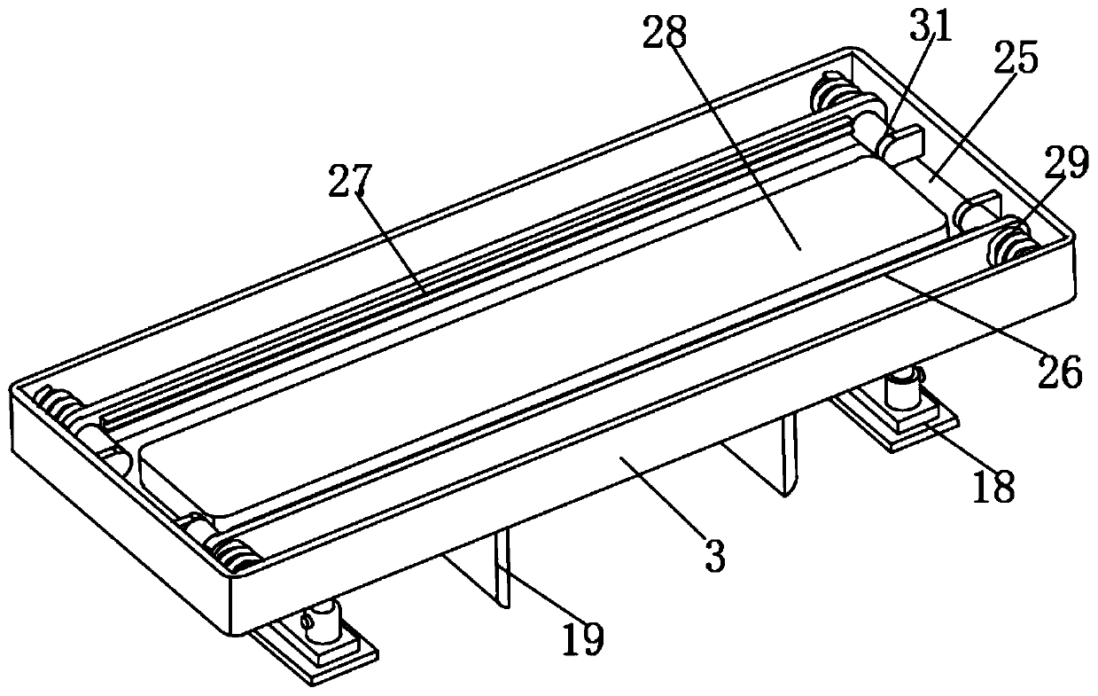 Movable working rack used for solder paste printing machine