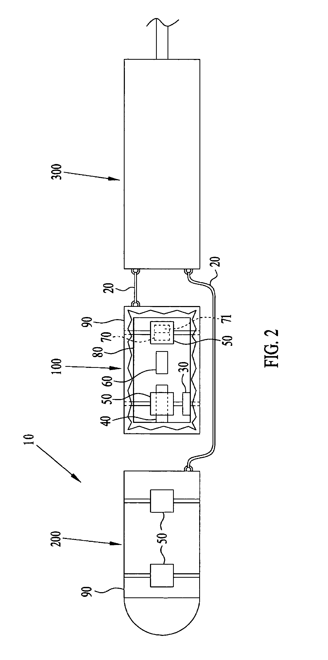 Locator device for submerged structures