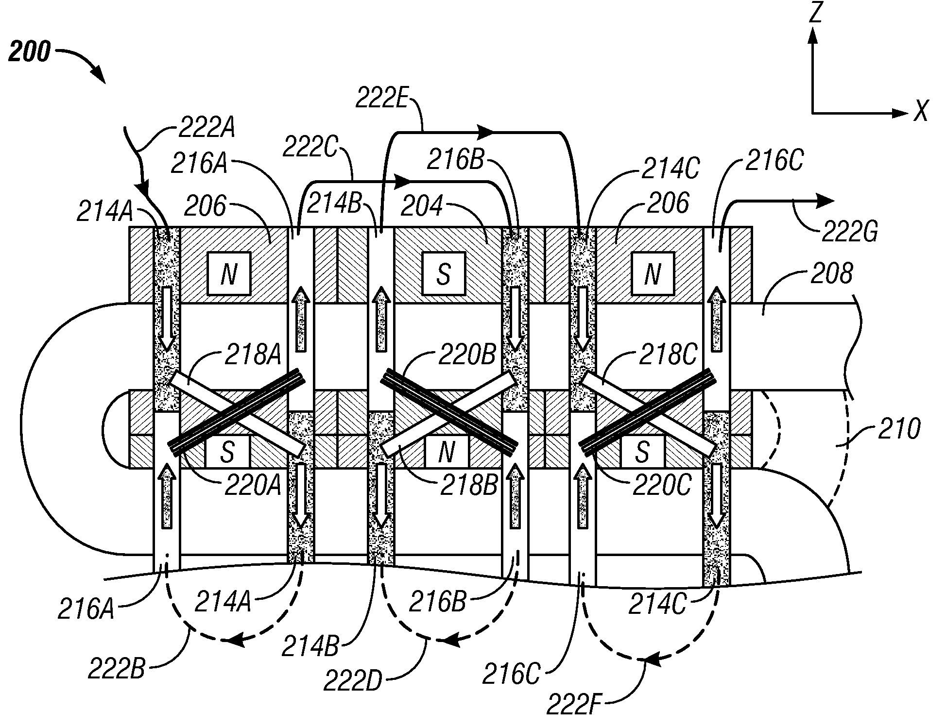 Combined electro-magnetic acoustic transducer