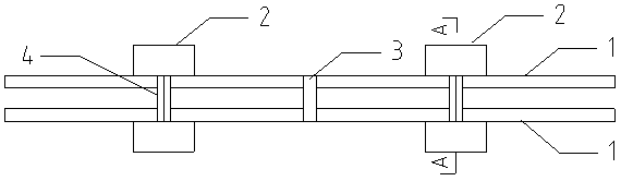 Indoor ground water supply pipeline concealed laying and groove pressing tool and use method thereof