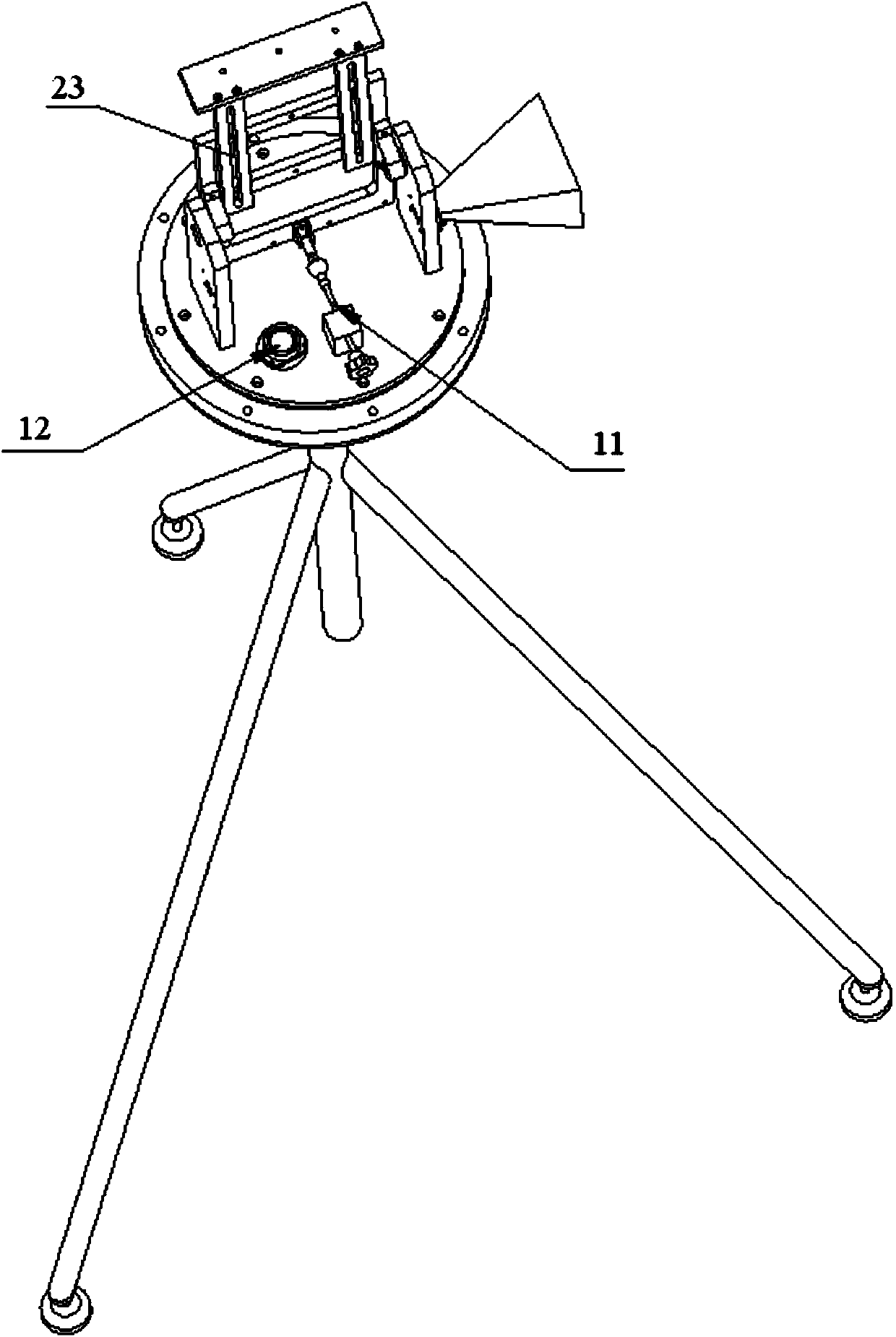 Simple antenna far field test system and application thereof