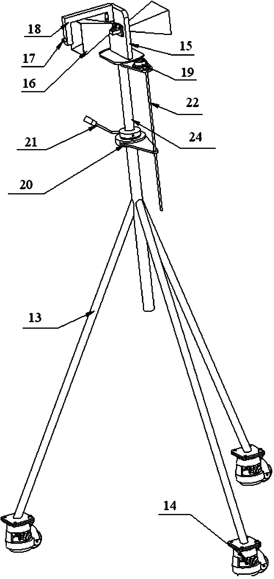 Simple antenna far field test system and application thereof