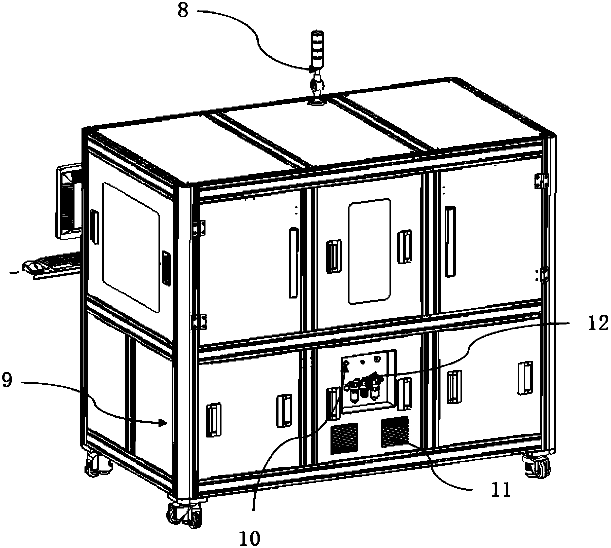 Fully automatic flaw detection device