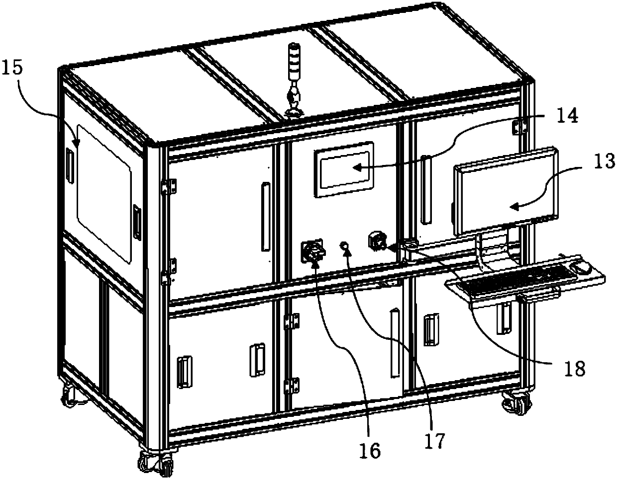 Fully automatic flaw detection device