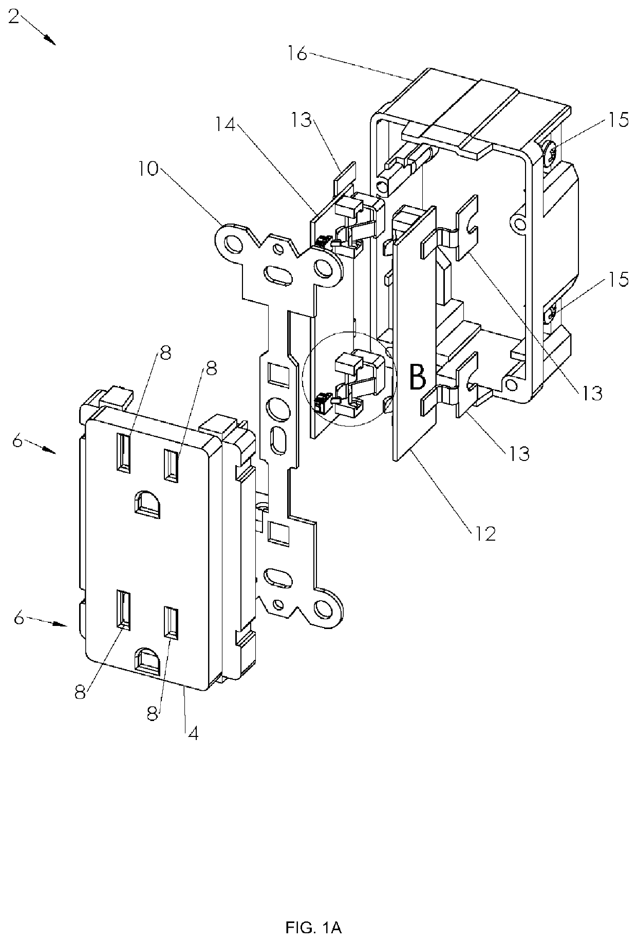 Systems and methods using electrical receptacles for integrated power control, communication and monitoring over at least one power line