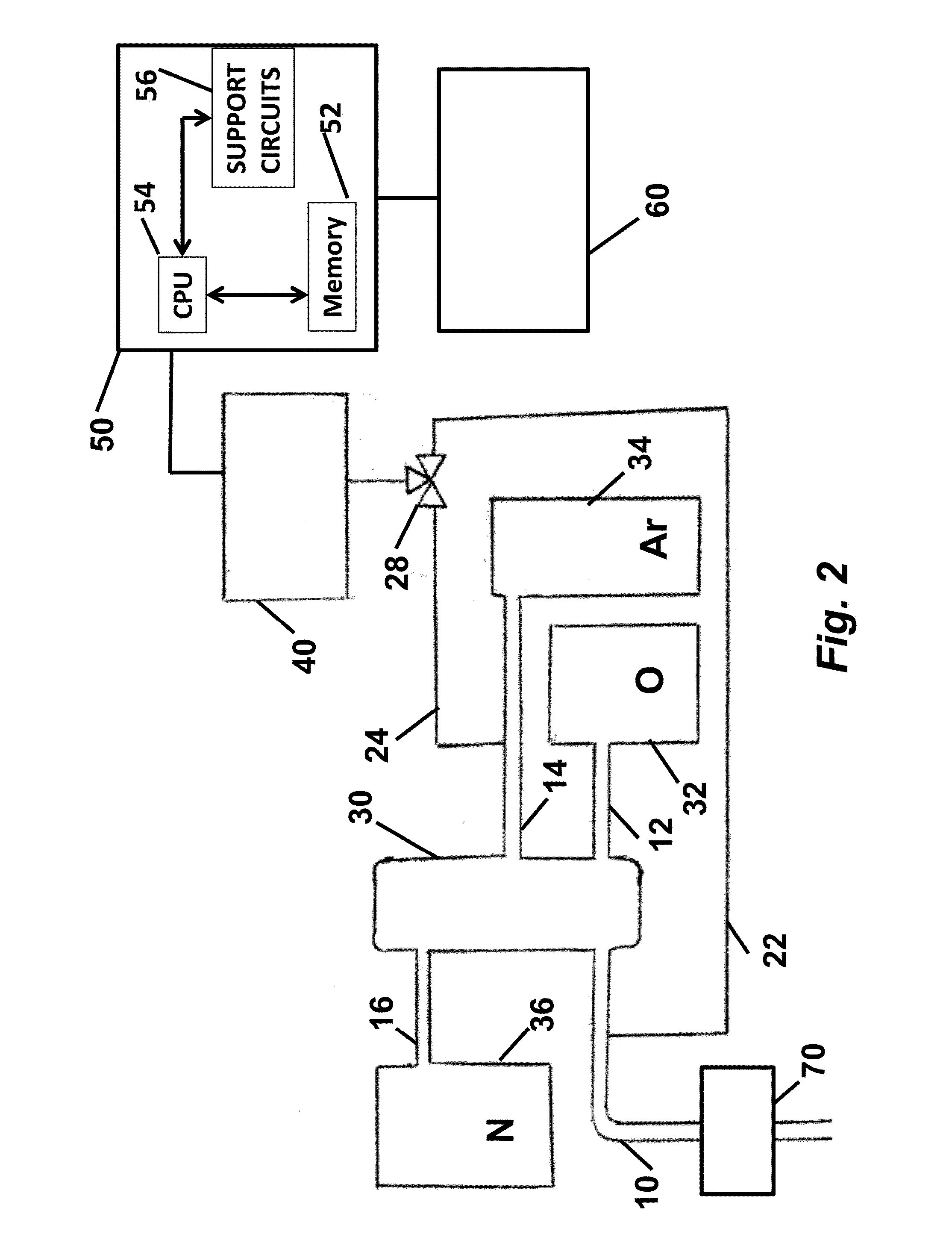 Device and method for testing underground argon