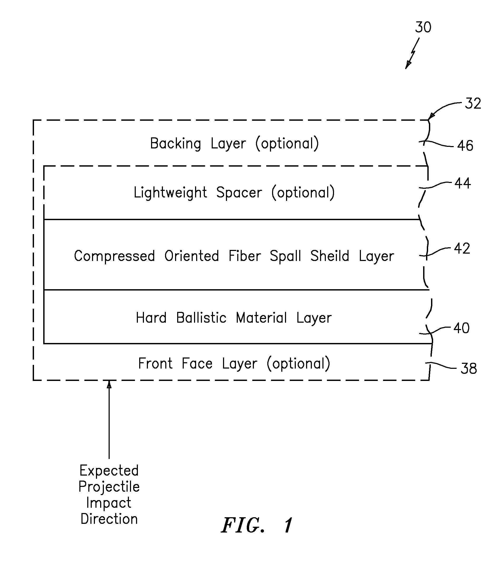 Lightweight projectile resistant armor system with surface enhancement