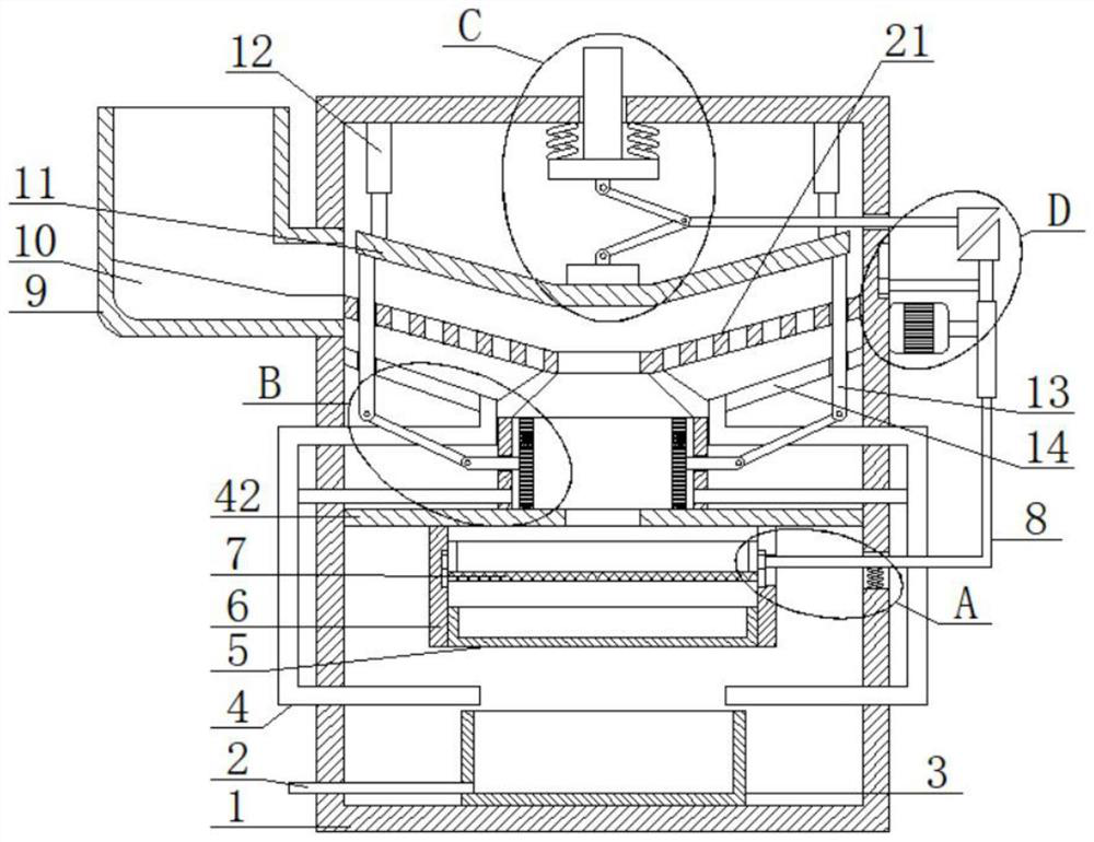 White spirit production equipment with recycling and filtering functions