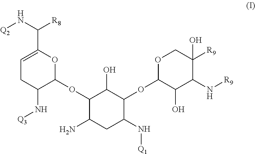 Combination therapies using antibacterial aminoglycoside compounds