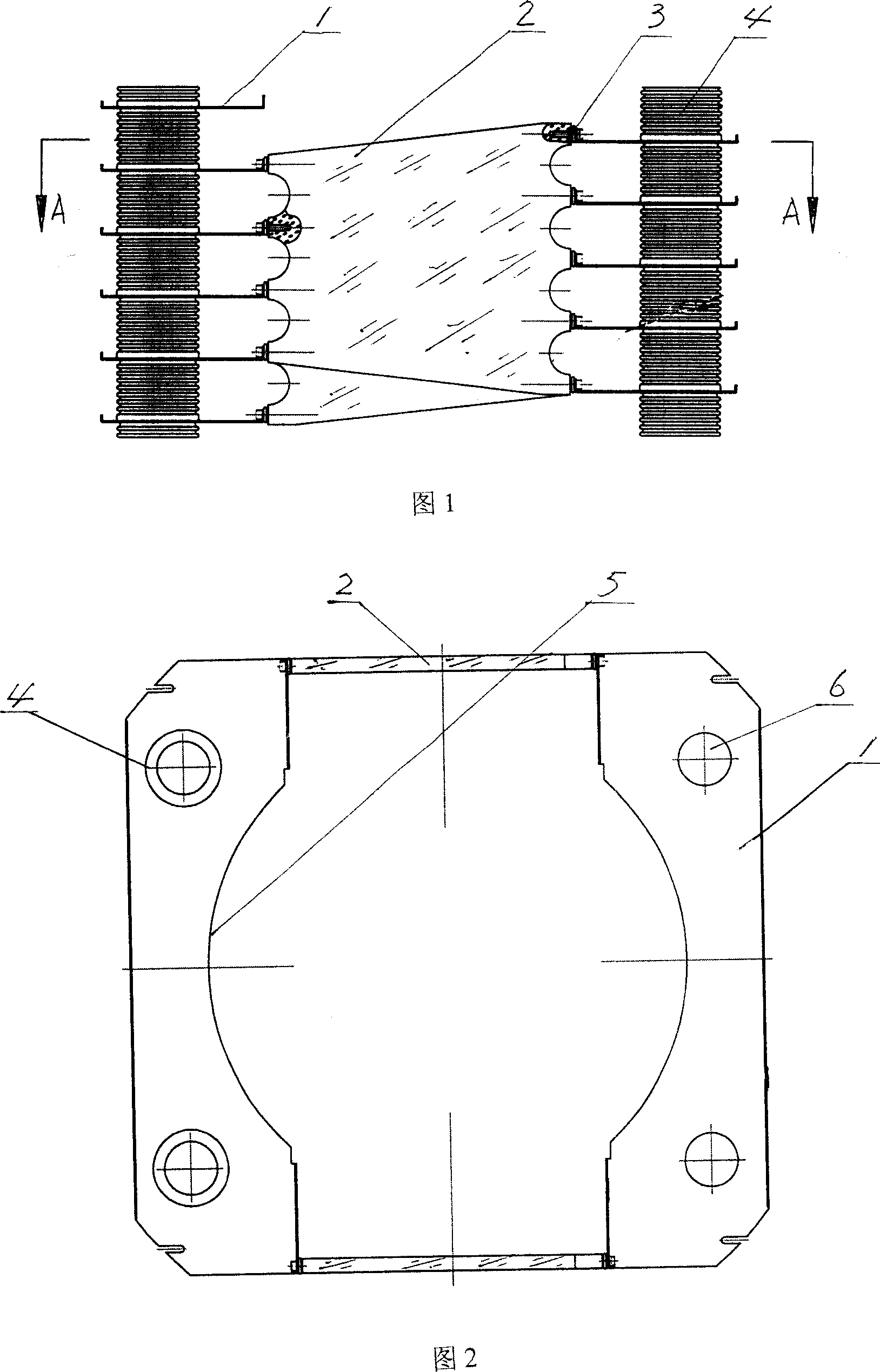 A longitudinal pressure divider at the body of electronic accelerator