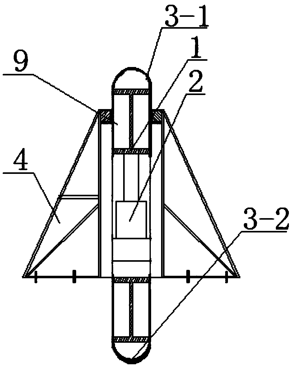 Site-load simulation experiment detection device of beam type structure and detection method thereof