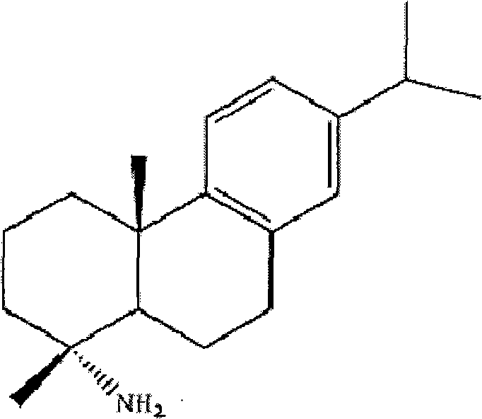 Preparation method for safely synthesizing dehydroabietic acid degraded amine