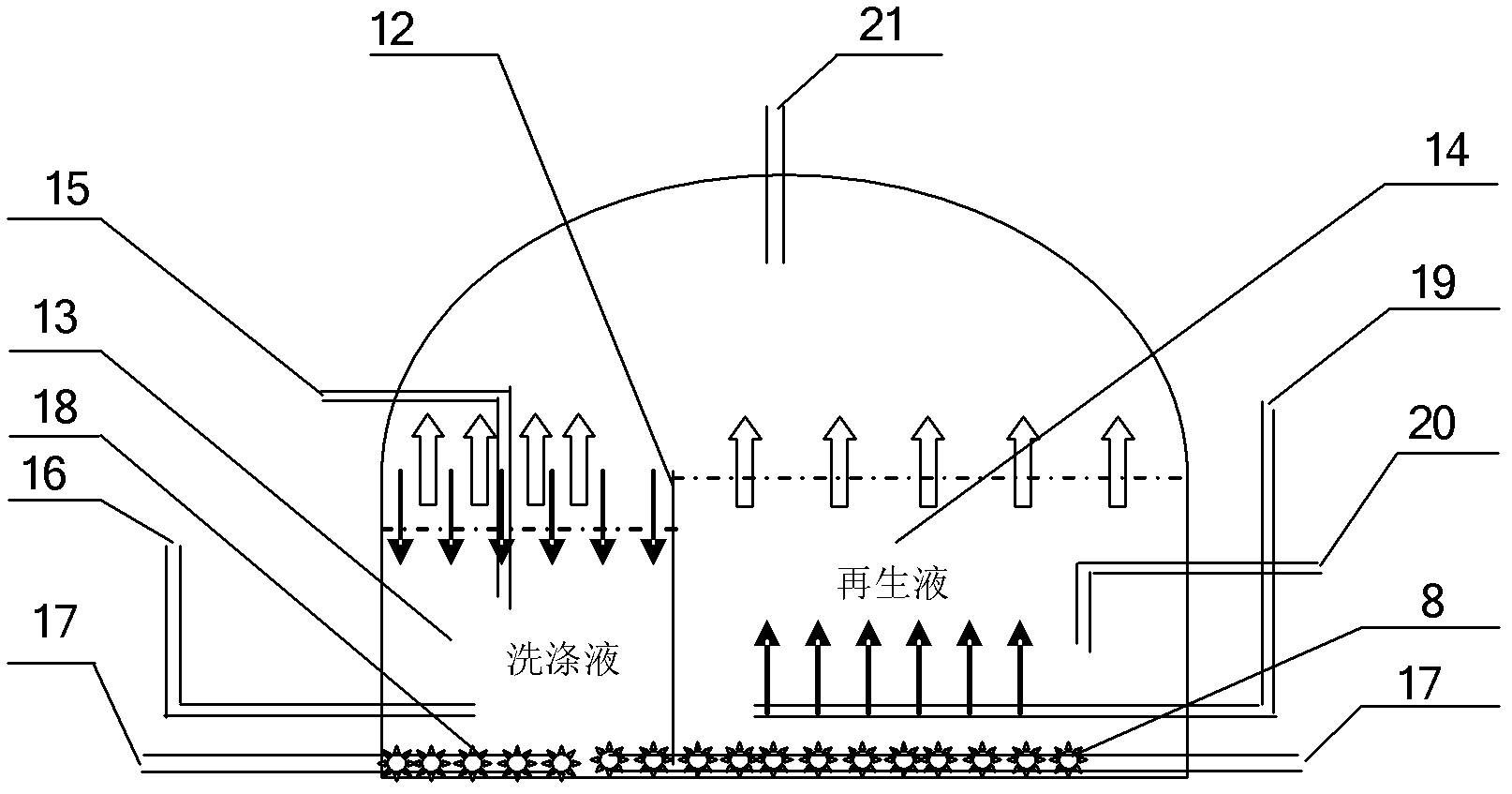 Method for processing foul gas through using biological combined technology