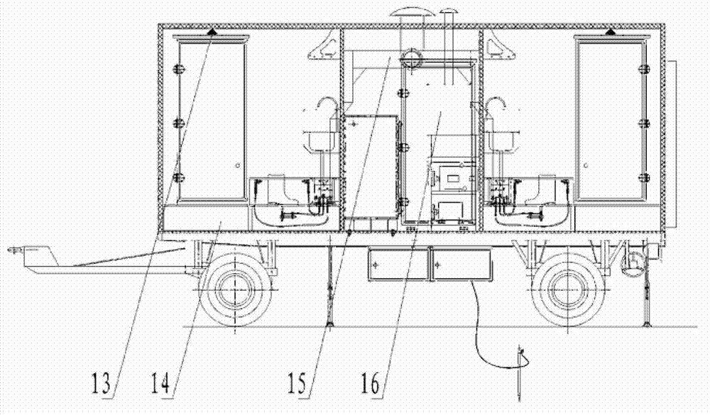 Nuclear biochemical decontamination trailer